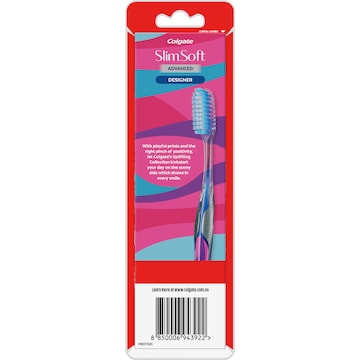 Colgate Toothbrush Slim Soft Advanced Designer Ultra Soft 3 pack