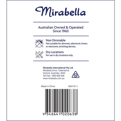 Mirabella Led Gls Bc 11w 1000lm Warm White 2 Pack
