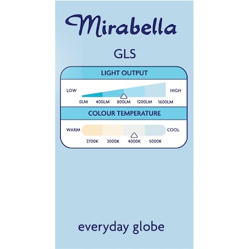 Mirabella LED GLS Bayonet Cap 9W 806lm Cool White 2 pack