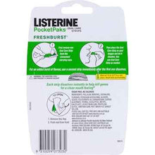Listerine Pocketpaks Oral Care Strips Freshburst 72 pack