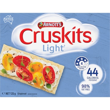 Arnott's Cruskits 98% Fat Free Crispbreads 125g