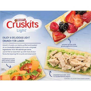 Arnott's Cruskits 98% Fat Free Crispbreads 125g
