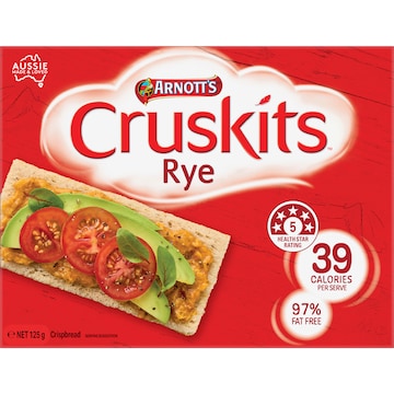 Arnott's Cruskits Rye Crispbreads 125g