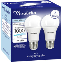 Mirabella Gls Es 11w 1000lm 4000k Cw 2 Pack