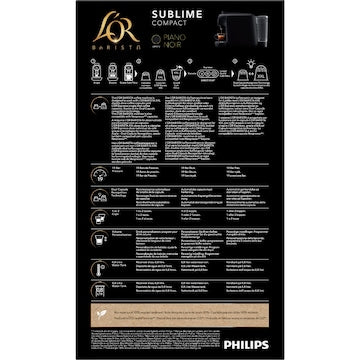 L'Or Sublime Coffee Pods Machine Black each