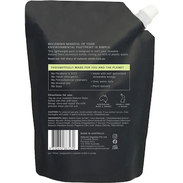 Natural State Vanilla Coconut & Lime Body Wash Refill 700mL