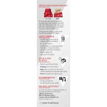 Schwarzkopf Live Pillar Box Red Semi Permanent Hair Dye each