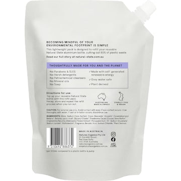 Natural State Lavender & Sandalwood Hand Wash Refill 700mL
