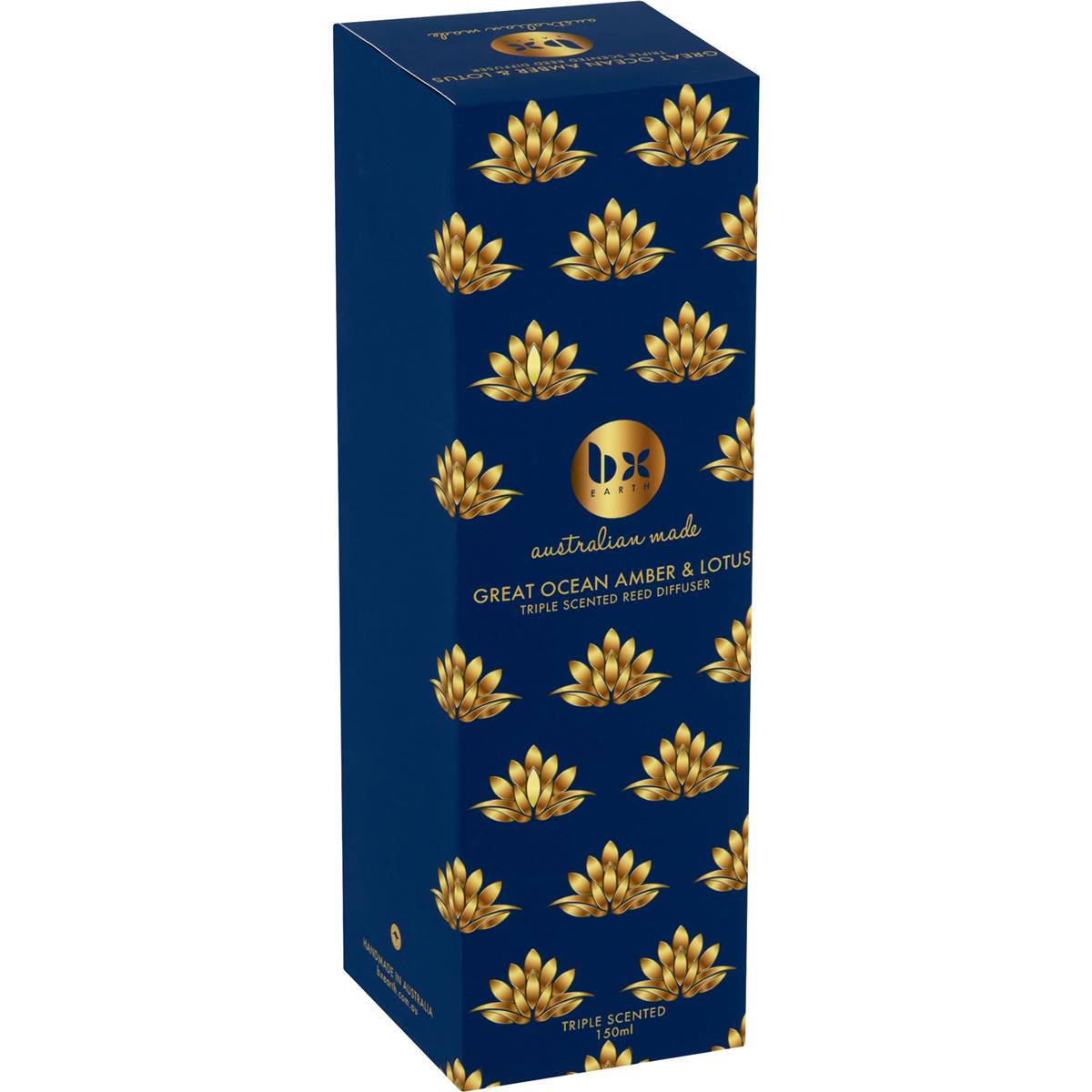 Bx Earth Great Ocean Amber & Lotus Triple Scented Reed Diffuser 150mL