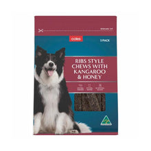 COLES SPARE RIBS KANGAROO & HONEY DOG TREATS 5 PACK