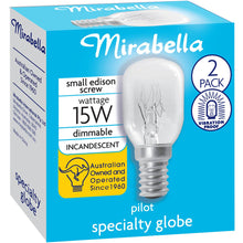 Mirabella Pilot Ses 15w Clear Light Globe 2 Pack