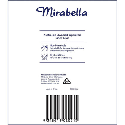 Mirabella LED GU10 5.5W 500lm Warm White Light Globe 4 pack