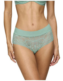 Body Make Up Illusion Lace Shorts in Green