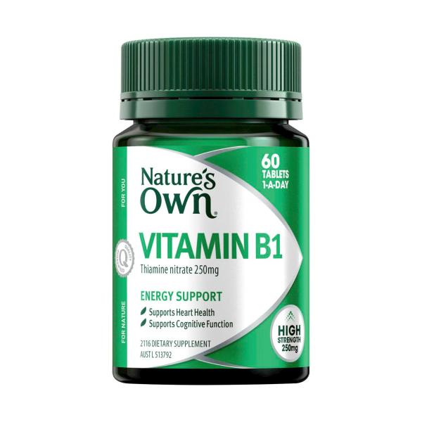 NATURE'S OWN VITAMIN B1 TABLETS 250MG 60PACK