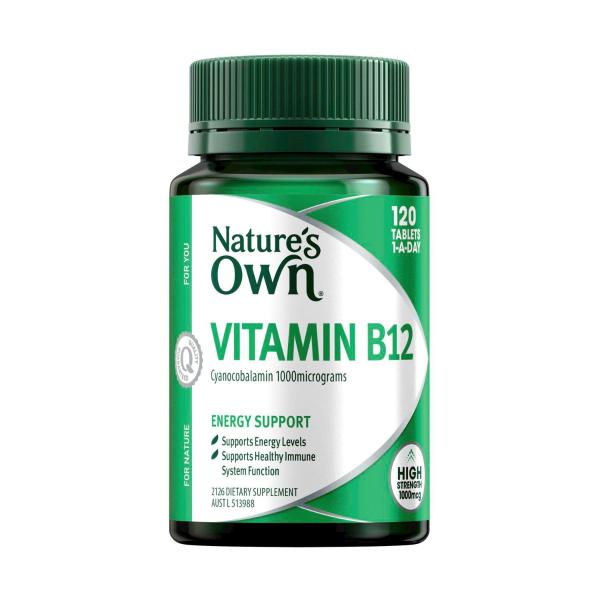 NATURES OWN VITAMIN B12 TABLETS 1000Y 120PACK