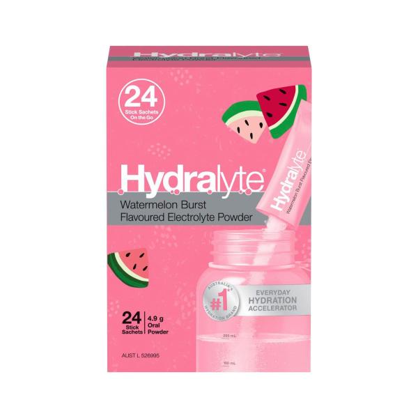 HYDRALYTE STICK SACHET WATERMELON 24 PACK