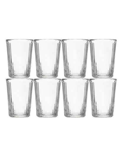 Blend Stripey Double Wall Cup 250ml 8 Set Gift Boxed in Clear