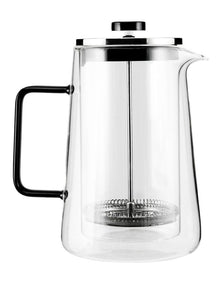 Blend Noir Double Wall Plunger 1L Gift Boxed in Clear
