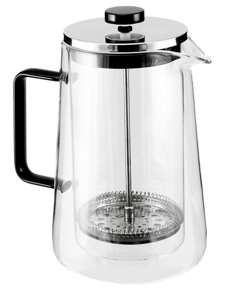 Blend Noir Double Wall Plunger 1L Gift Boxed in Clear
