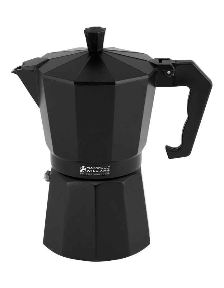 Blend Traditional Stovetop Espresso Maker 6cup Black Gift Boxed