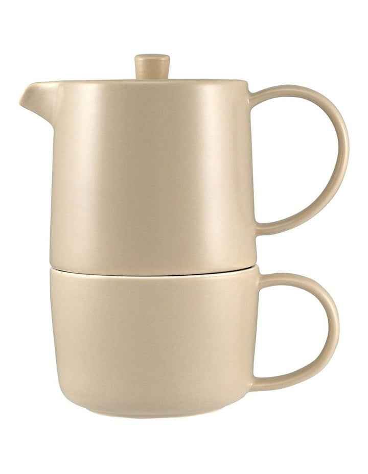 Cafe Life Tea for One With Infuser 450ml Gift Boxed in Sand