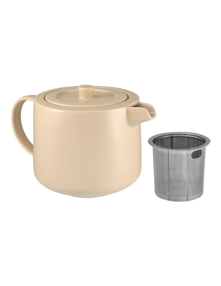 Cafe Life Teapot With Infuser 500ml Gift Boxed in Sand