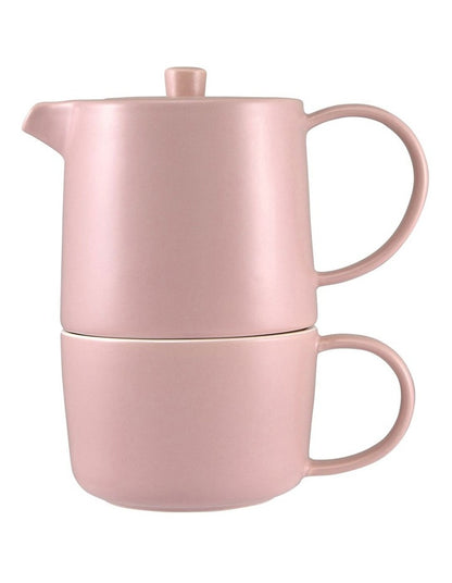 Cafe Life Tea for One With Infuser 450ml Gift Boxed in Rose