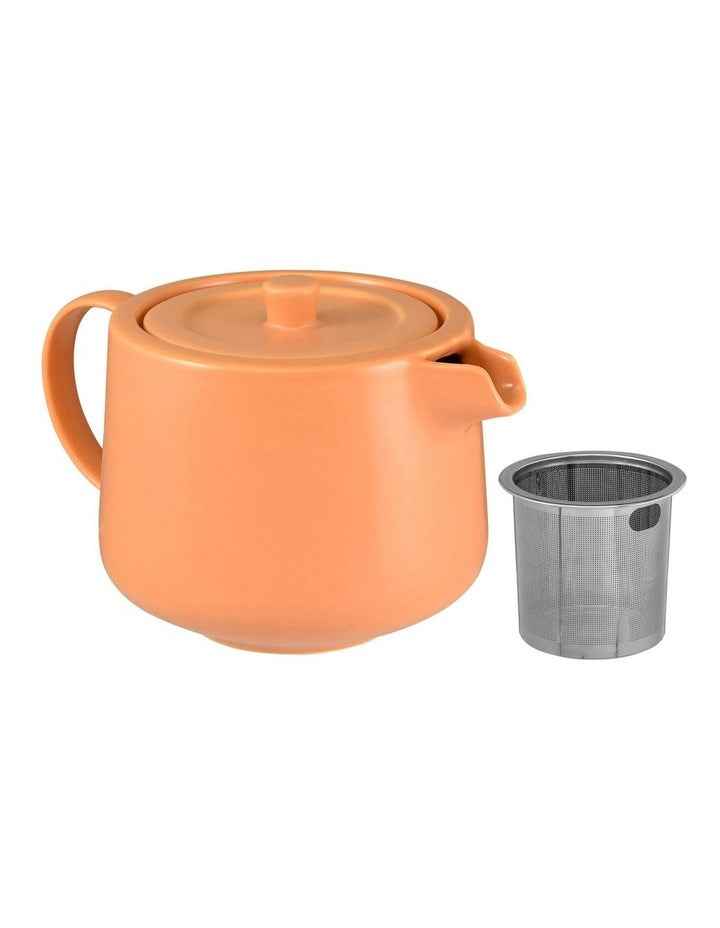 Cafe Life Teapot With Infuser 500ml Gift Boxed in Apricot
