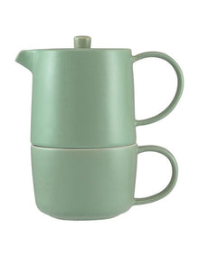 Cafe Life Tea for One With Infuser 450ml Gift Boxed in Seafoam