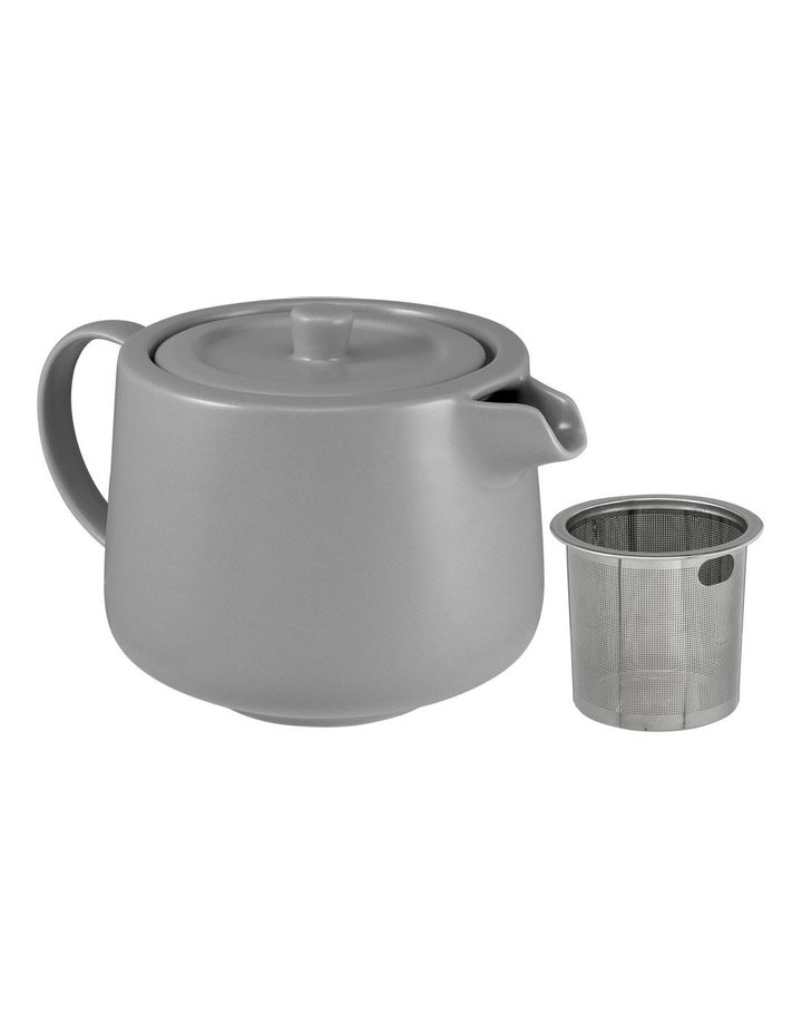 Cafe Life Teapot With Infuser 500ml Gift Boxed in Grey