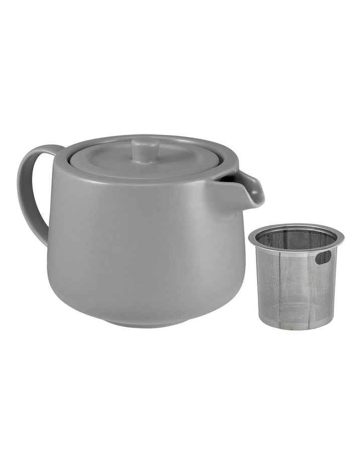 Cafe Life Teapot With Infuser 500ml Gift Boxed in Grey