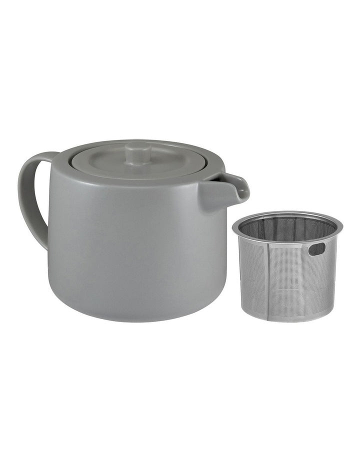 Cafe Life Teapot With Infuser 1L Gift Boxed in Grey