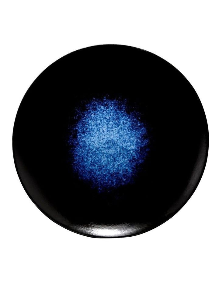 Caviar Midnight Coupe Plate 15cm in Black/Blue
