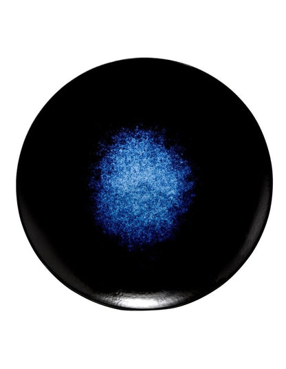 Caviar Midnight Coupe Plate 15cm in Black/Blue