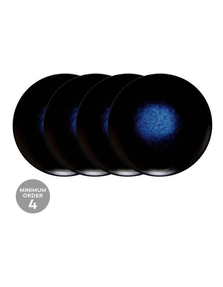Caviar Midnight Coupe Plate 20cm in Black/Blue