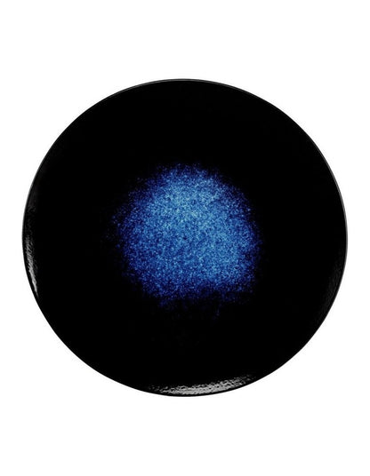 Caviar Midnight Coupe Plate 27.5cm in Black/Blue