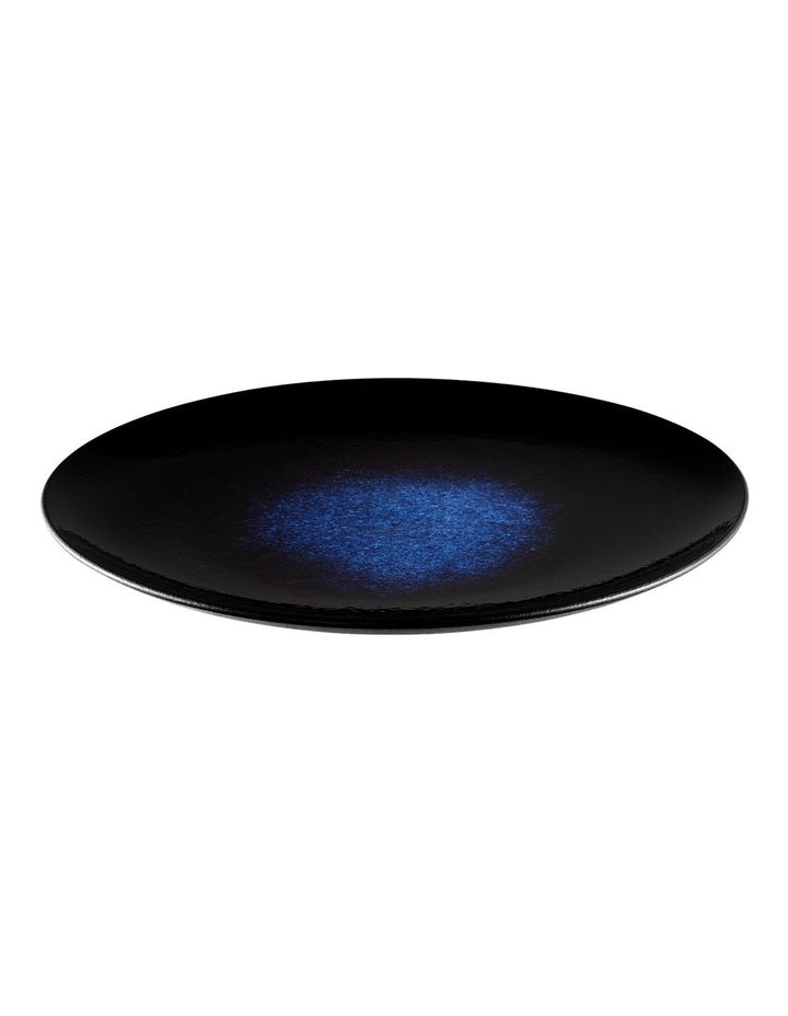 Caviar Midnight Coupe Plate 27.5cm in Black/Blue