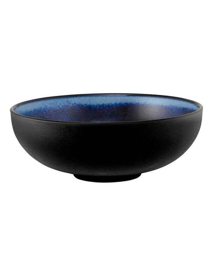 Caviar Midnight Coupe Bowl 15.5x6cm in Black/Blue