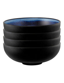 Caviar Midnight Coupe Bowl 15.5x6cm in Black/Blue