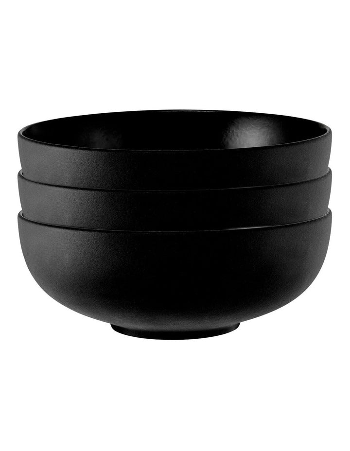 Caviar Midnight Coupe Bowl 19x7cm in Black/Blue