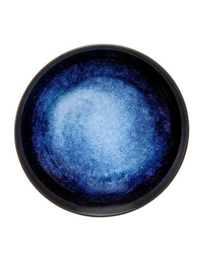 Caviar Midnight Coupe Bowl 22x6cm in Black/Blue