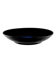 Caviar Midnight Footed Bowl 25x4.5cm in Black/Blue