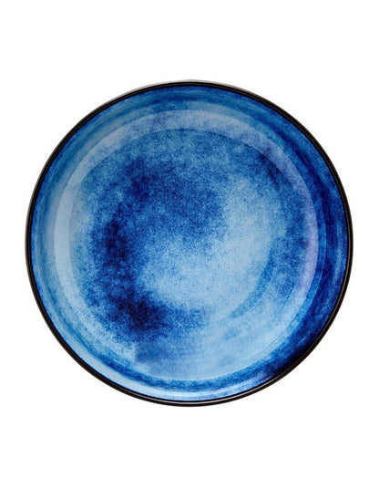 Caviar Midnight Serving Bowl 27x8cm in Black/Blue