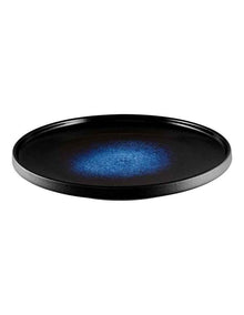 Caviar Midnight High Rim Plate 21cm in Black/Blue