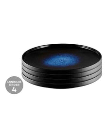 Caviar Midnight High Rim Plate 21cm in Black/Blue