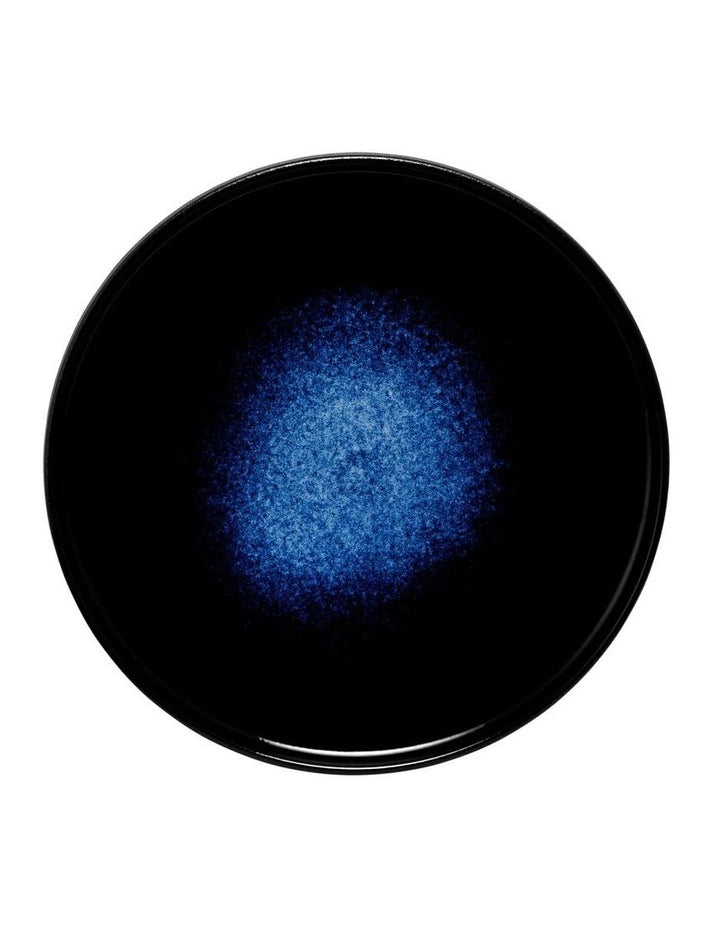 Caviar Midnight High Rim Plate 21cm in Black/Blue