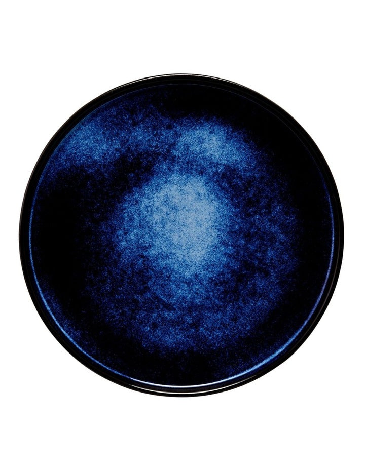 Caviar Midnight High Rim Plate 26.5cm in Black/Blue