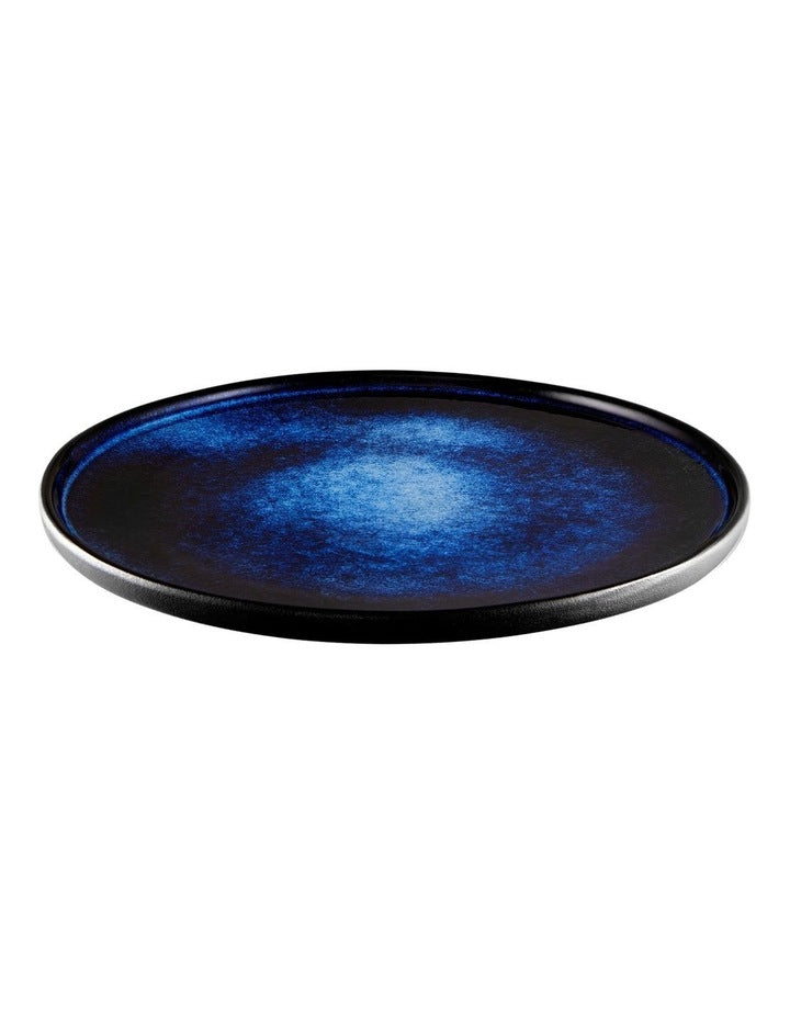 Caviar Midnight High Rim Plate 26.5cm in Black/Blue