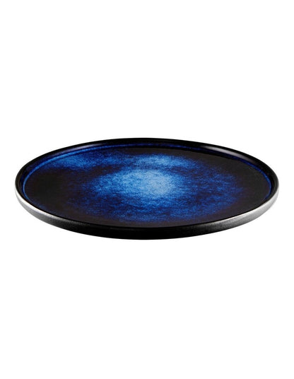 Caviar Midnight High Rim Plate 26.5cm in Black/Blue
