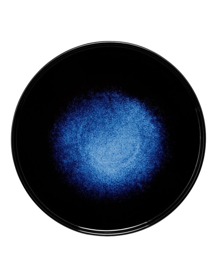 Caviar Midnight High Rim Plate 28cm in Black/Blue